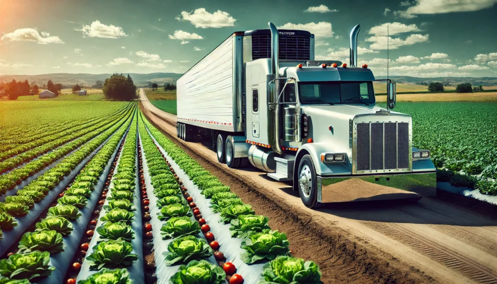 refrigerated trucking during peak produce shipping.